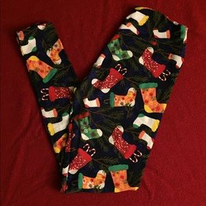 EUC LulaRoe Christmas Leggings